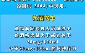 酒驾的最新标准是什么？酒驾的法律后果分析