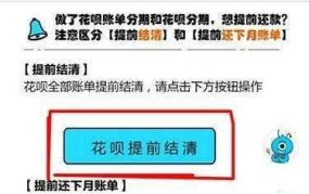 花呗提前还款划算吗？如何操作才能避免手续费？