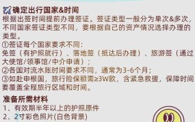 办理旅游签证的流程是怎样的？需要准备哪些材料？