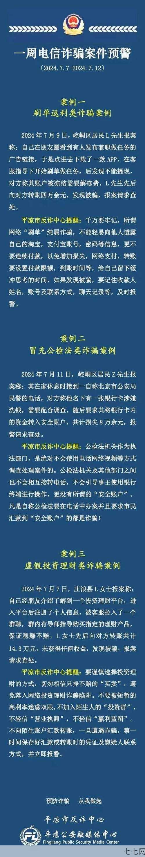 如何识别和防范短信诈骗？有哪些典型案例？-七七网