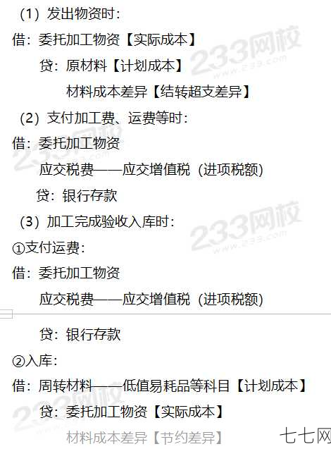 委托加工成本核算怎么做？有哪些要点？-七七网